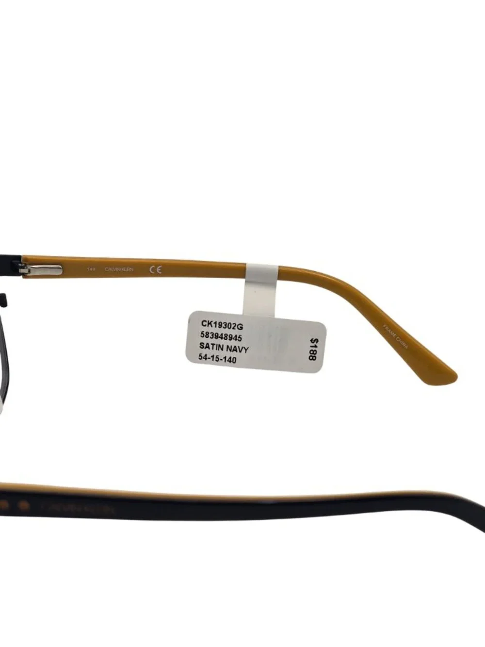 Calvin Klein CK19302G Satin Navy Eyeglass Frames 54-15-140 For Men & Women